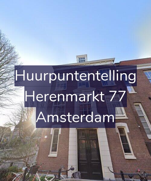 Foto gevel Huurpuntentelling voor Herenmarkt 77, Amsterdam