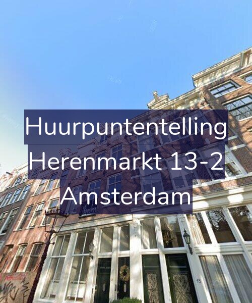 Foto gevel Huurpuntentelling voor Herenmarkt 13-2, Amsterdam