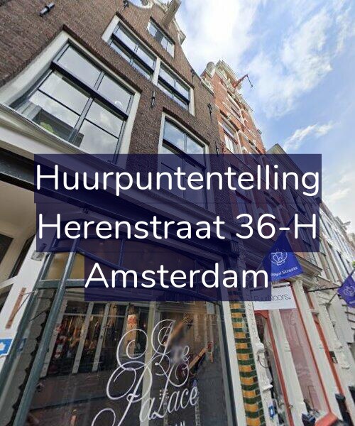 Foto gevel Huurpuntentelling voor Herenstraat 36-H, Amsterdam