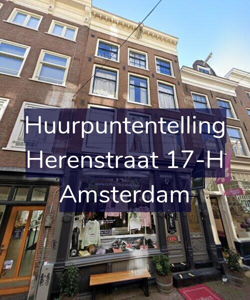 Foto gevel Huurpuntentelling voor Herenstraat 17-H, Amsterdam