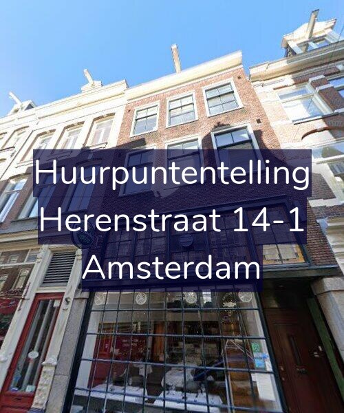 Foto gevel Huurpuntentelling voor Herenstraat 14-1, Amsterdam