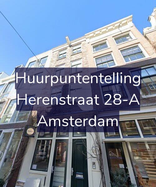 Foto gevel Huurpuntentelling voor Herenstraat 28-A, Amsterdam