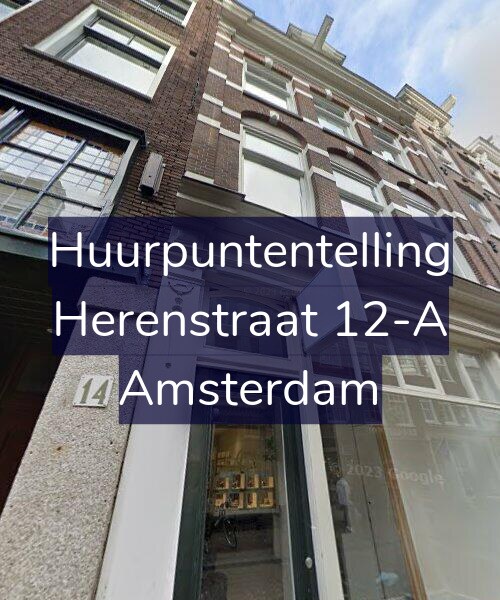 Foto gevel Huurpuntentelling voor Herenstraat 12-A, Amsterdam