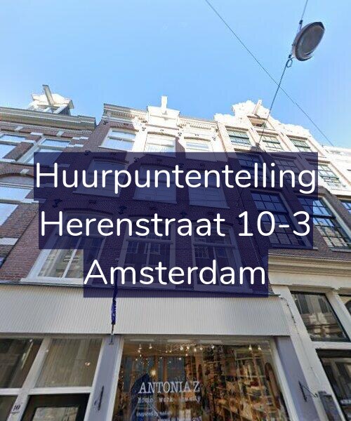 Foto gevel Huurpuntentelling voor Herenstraat 10-3, Amsterdam