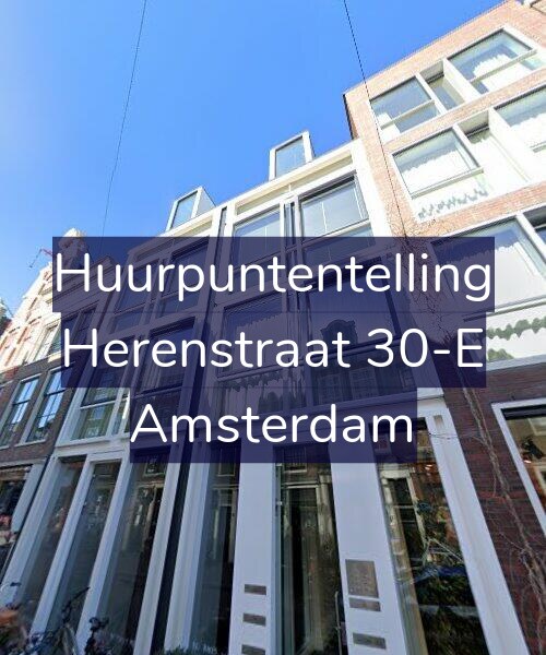 Foto gevel Huurpuntentelling voor Herenstraat 30-E, Amsterdam