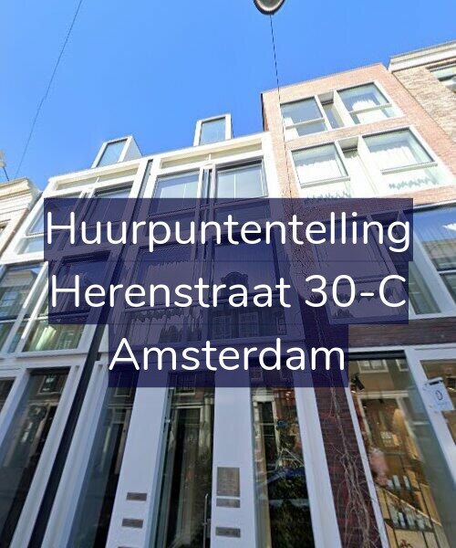 Foto gevel Huurpuntentelling voor Herenstraat 30-C, Amsterdam