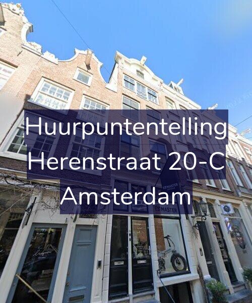 Foto gevel Huurpuntentelling voor Herenstraat 20-C, Amsterdam