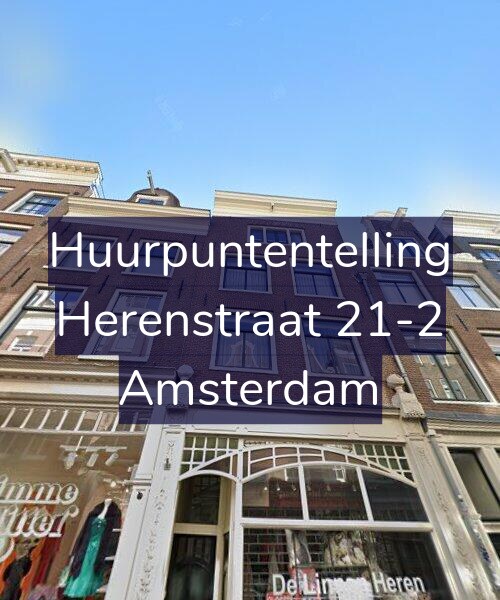 Foto gevel Huurpuntentelling voor Herenstraat 21-2, Amsterdam