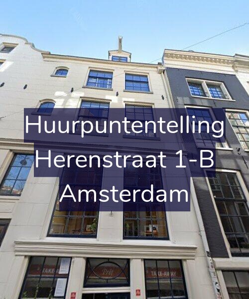 Foto gevel Huurpuntentelling voor Herenstraat 1-B, Amsterdam