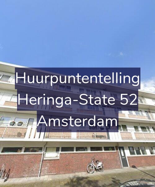 Foto gevel Huurpuntentelling voor Heringa-State 52, Amsterdam