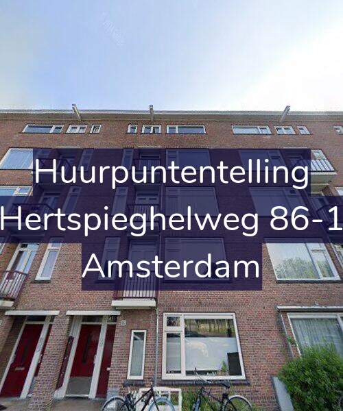 Foto gevel Huurpuntentelling voor Hertspieghelweg 86-1, Amsterdam