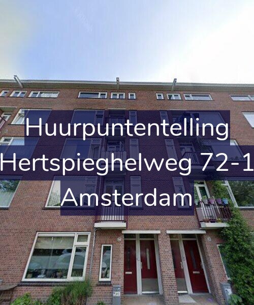 Foto gevel Huurpuntentelling voor Hertspieghelweg 72-1, Amsterdam