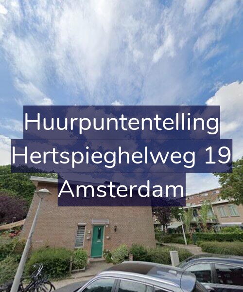 Foto gevel Huurpuntentelling voor Hertspieghelweg 19, Amsterdam