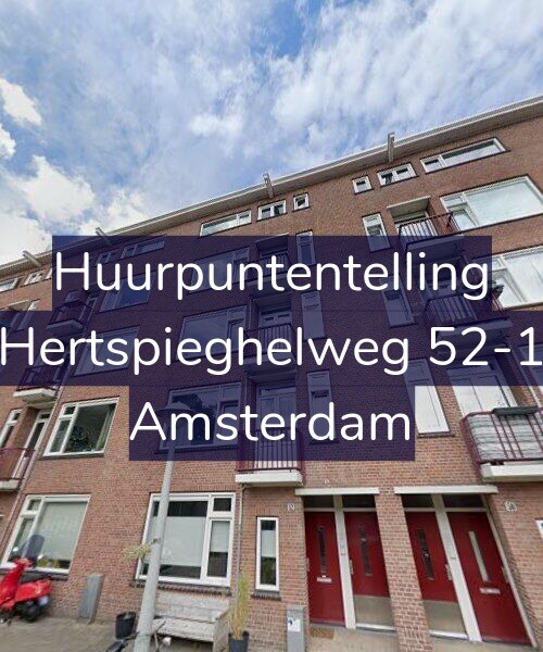 Foto gevel Huurpuntentelling voor Hertspieghelweg 52-1, Amsterdam