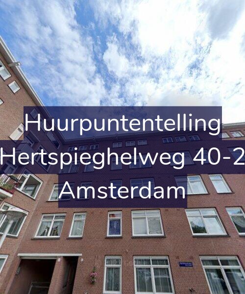 Foto gevel Huurpuntentelling voor Hertspieghelweg 40-2, Amsterdam