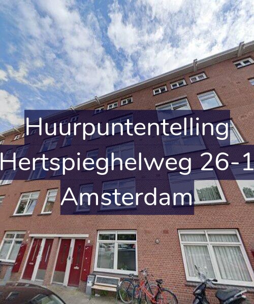Foto gevel Huurpuntentelling voor Hertspieghelweg 26-1, Amsterdam