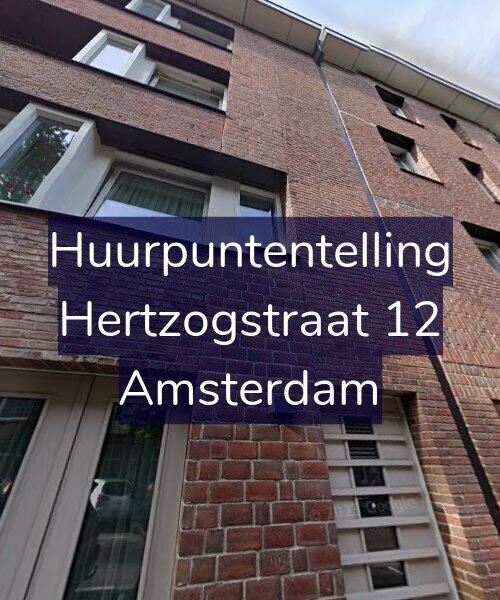 Foto gevel Huurpuntentelling voor Hertzogstraat 12, Amsterdam