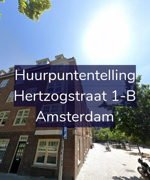 Foto gevel Huurpuntentelling voor Hertzogstraat 1-B, Amsterdam