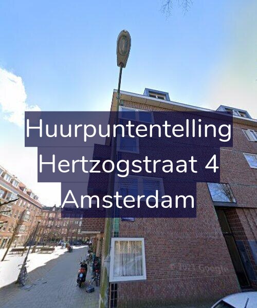 Foto gevel Huurpuntentelling voor Hertzogstraat 4, Amsterdam