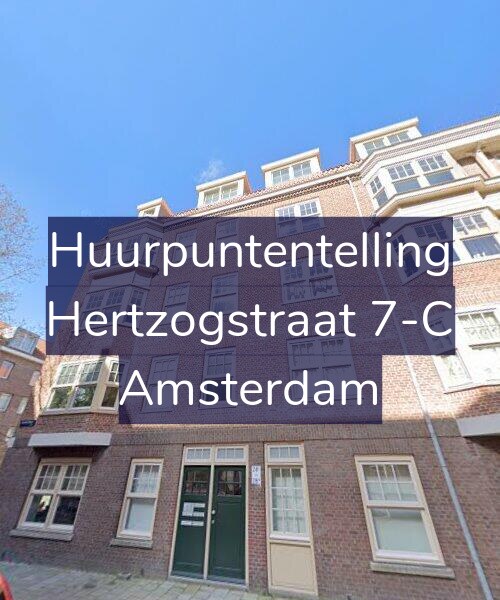 Foto gevel Huurpuntentelling voor Hertzogstraat 7-C, Amsterdam