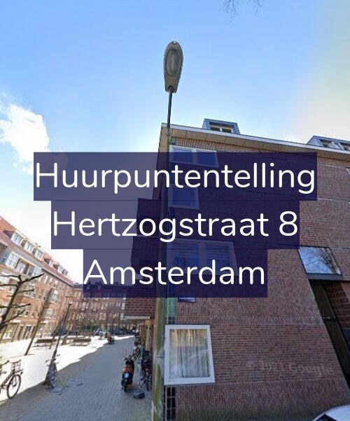Foto gevel Huurpuntentelling voor Hertzogstraat 8, Amsterdam