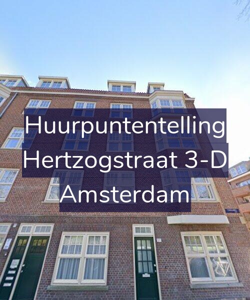 Foto gevel Huurpuntentelling voor Hertzogstraat 3-D, Amsterdam