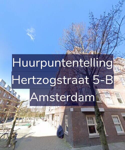Foto gevel Huurpuntentelling voor Hertzogstraat 5-B, Amsterdam