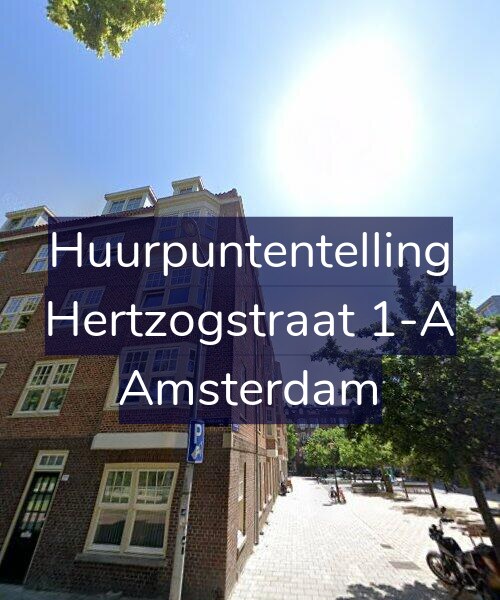 Foto gevel Huurpuntentelling voor Hertzogstraat 1-A, Amsterdam