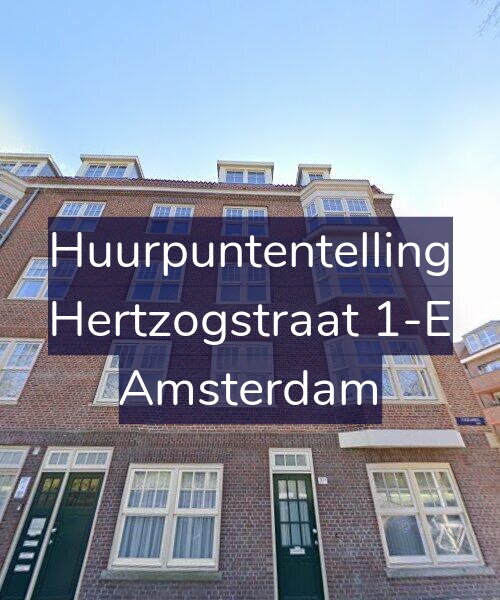 Foto gevel Huurpuntentelling voor Hertzogstraat 1-E, Amsterdam