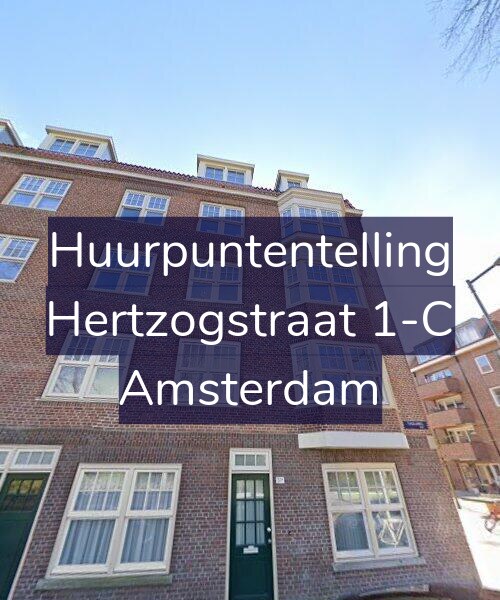 Foto gevel Huurpuntentelling voor Hertzogstraat 1-C, Amsterdam
