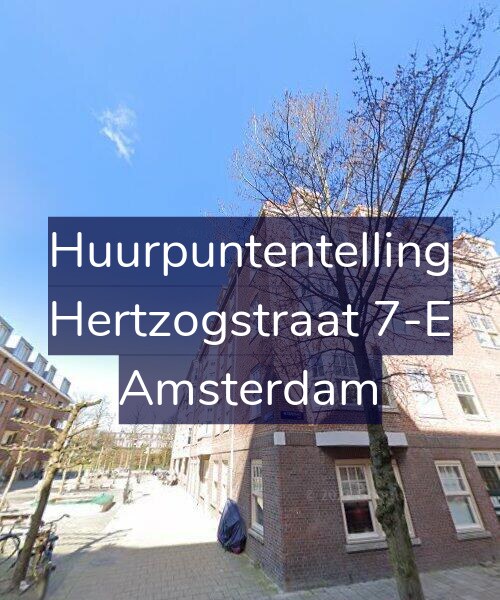 Foto gevel Huurpuntentelling voor Hertzogstraat 7-E, Amsterdam