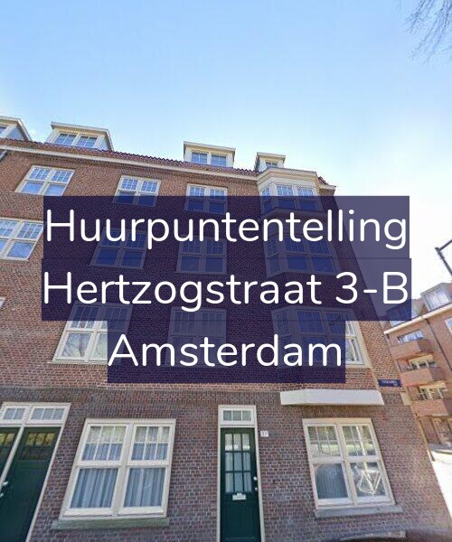Foto gevel Huurpuntentelling voor Hertzogstraat 3-B, Amsterdam