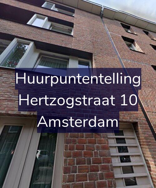 Foto gevel Huurpuntentelling voor Hertzogstraat 10, Amsterdam