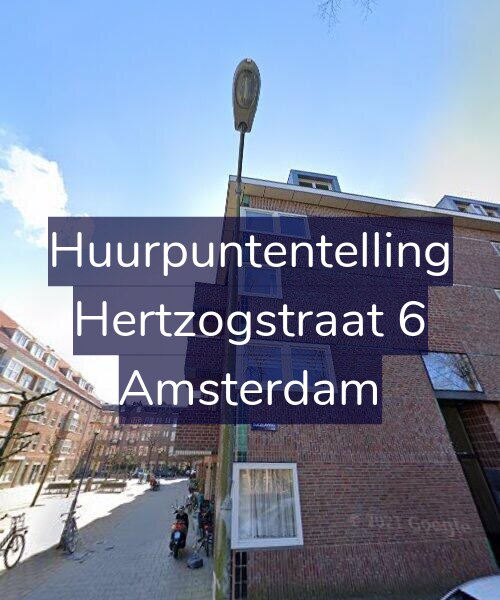 Foto gevel Huurpuntentelling voor Hertzogstraat 6, Amsterdam