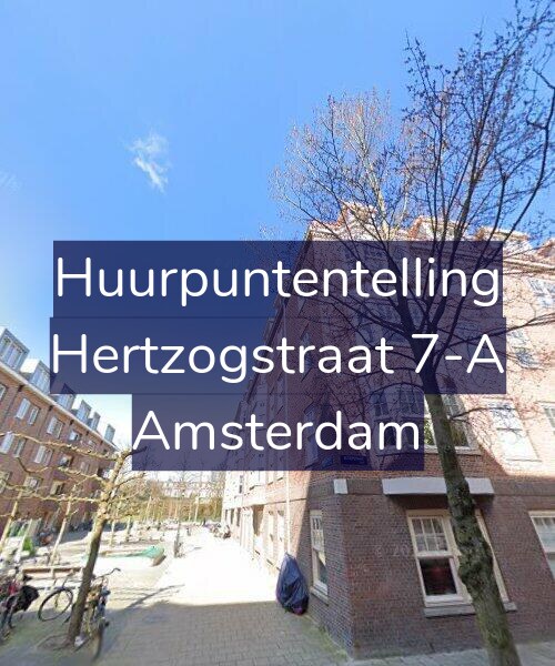 Foto gevel Huurpuntentelling voor Hertzogstraat 7-A, Amsterdam