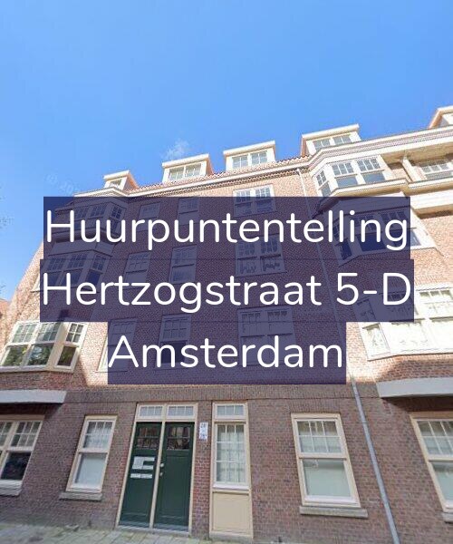 Foto gevel Huurpuntentelling voor Hertzogstraat 5-D, Amsterdam