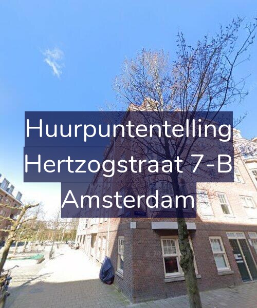 Foto gevel Huurpuntentelling voor Hertzogstraat 7-B, Amsterdam