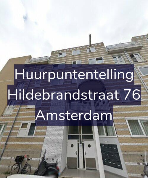 Foto gevel Huurpuntentelling voor Hildebrandstraat 76, Amsterdam