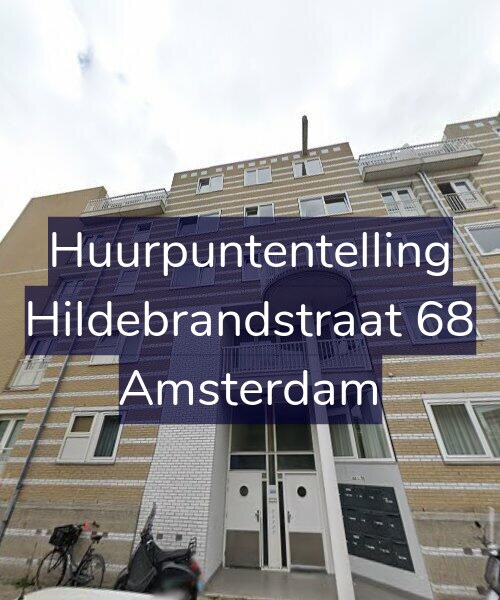 Foto gevel Huurpuntentelling voor Hildebrandstraat 68, Amsterdam