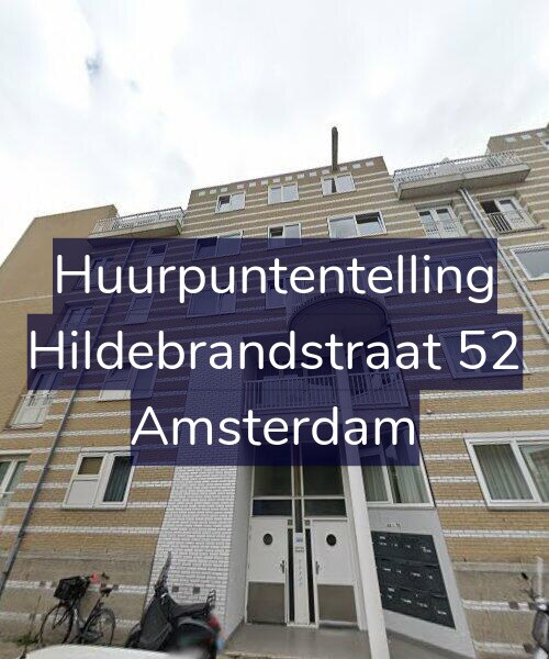 Foto gevel Huurpuntentelling voor Hildebrandstraat 52, Amsterdam