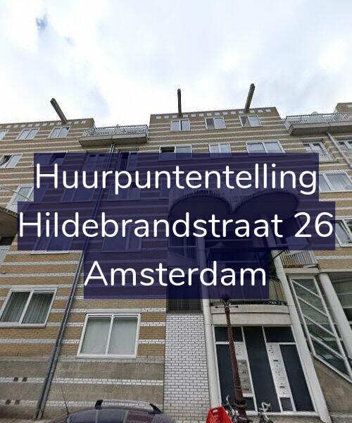 Foto gevel Huurpuntentelling voor Hildebrandstraat 26, Amsterdam