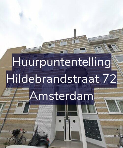 Foto gevel Huurpuntentelling voor Hildebrandstraat 72, Amsterdam
