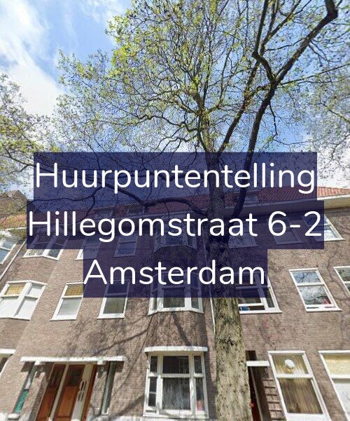 Foto gevel Huurpuntentelling voor Hillegomstraat 6-2, Amsterdam