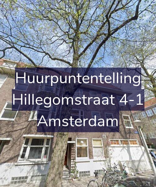 Foto gevel Huurpuntentelling voor Hillegomstraat 4-1, Amsterdam