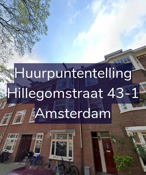 Foto gevel Huurpuntentelling voor Hillegomstraat 43-1, Amsterdam