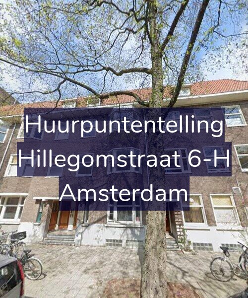 Foto gevel Huurpuntentelling voor Hillegomstraat 6-H, Amsterdam