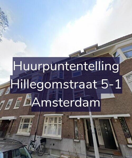 Foto gevel Huurpuntentelling voor Hillegomstraat 5-1, Amsterdam