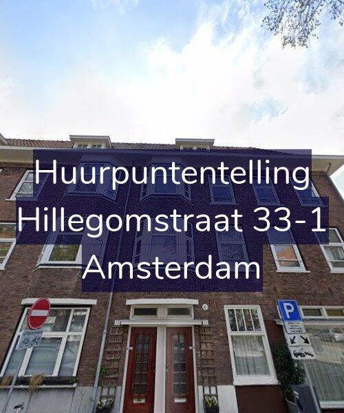 Foto gevel Huurpuntentelling voor Hillegomstraat 33-1, Amsterdam