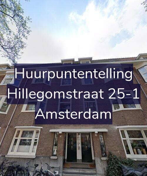 Foto gevel Huurpuntentelling voor Hillegomstraat 25-1, Amsterdam