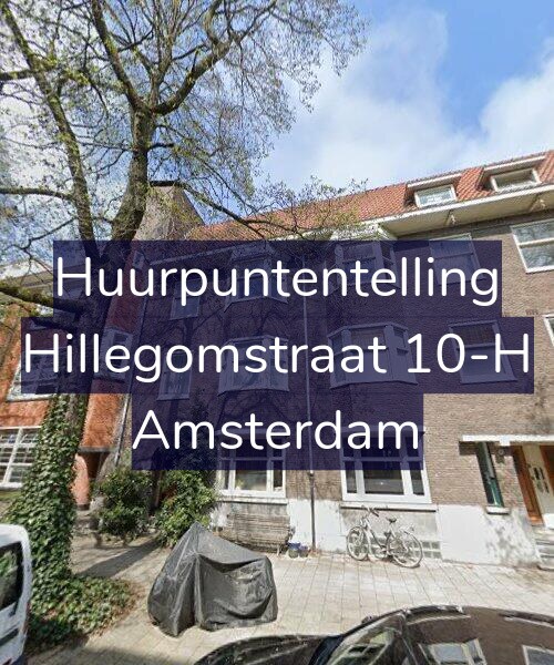 Foto gevel Huurpuntentelling voor Hillegomstraat 10-H, Amsterdam